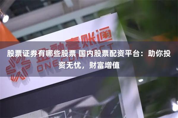 股票证券有哪些股票 国内股票配资平台：助你投资无忧，财富增值
